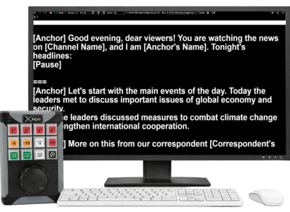 Teleprompter for Broadcast and Studio Production