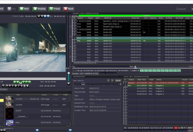 Compressed Workflow Across Recording, Playout, and Channel Operations
